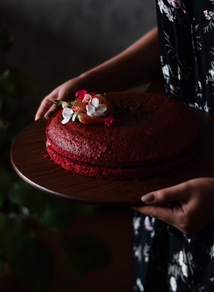 Red velvet torta s chutnou plnkou